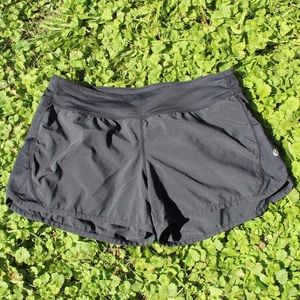BLACK LULULEMON SHORTS